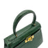 HERMES MINI KELLY SELLIER GREEN LIZARD HAND SHOULDER BAG 〇T GHW 90273881