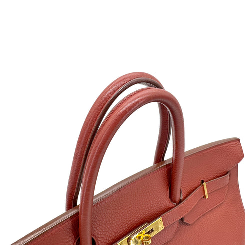 HERMES BIRKIN 40 BRIQUE TAURILLON CLEMENCE HAND BAG □D GHW 90273884 - PURPOSE