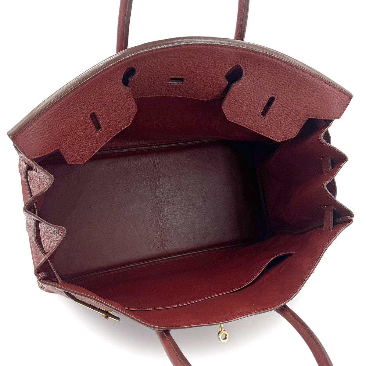 HERMES BIRKIN 40 BRIQUE TAURILLON CLEMENCE HAND BAG □D GHW 90273884