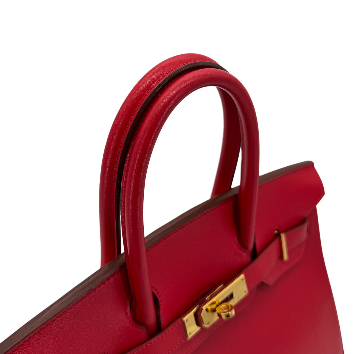 HERMES BIRKIN 30 ROUGE VIF VEAU GULLIVER HAND BAG □D GHW 90273886