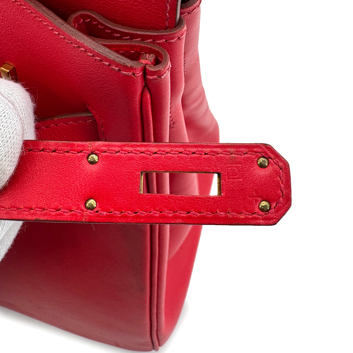 HERMES BIRKIN 30 ROUGE VIF VEAU GULLIVER HAND BAG □D GHW 90273886