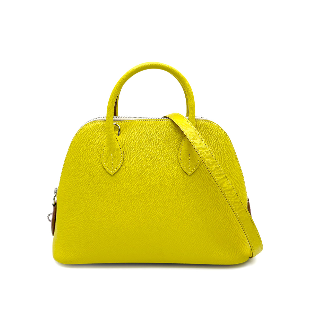 HERMES BOLIDE 1923 25 LIME MAUVE SYLVESTRE NATA EPSOM HAND SHOULDER BAG U 90273887