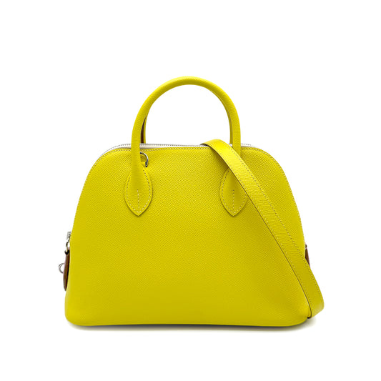 HERMES BOLIDE 1923 25 LIME MAUVE SYLVESTRE NATA EPSOM HAND SHOULDER BAG U 90273887