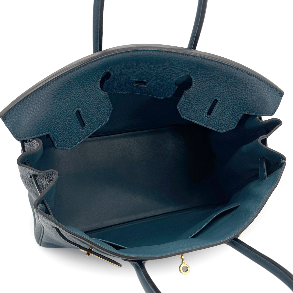 HERMES BIRKIN 35 COLVERT TAURILLON CLEMENCE HAND BAG □R GHW 90273889