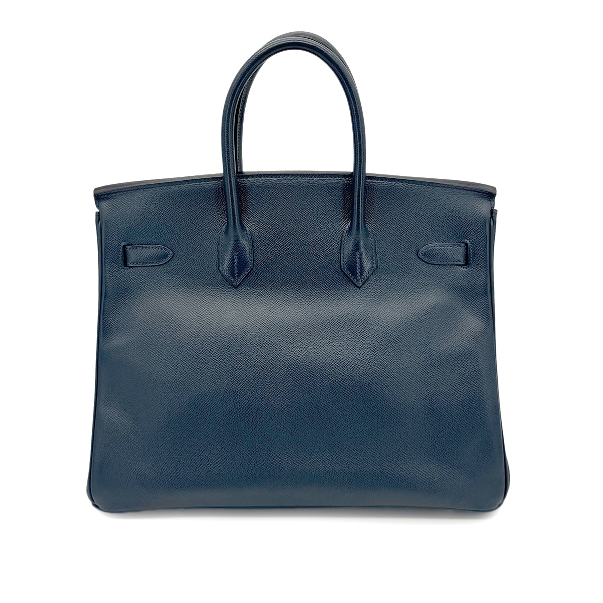 HERMES BIRKIN 35 BLUE INDIGO COUCHEVEL HAND BAG □C GHW 90273891