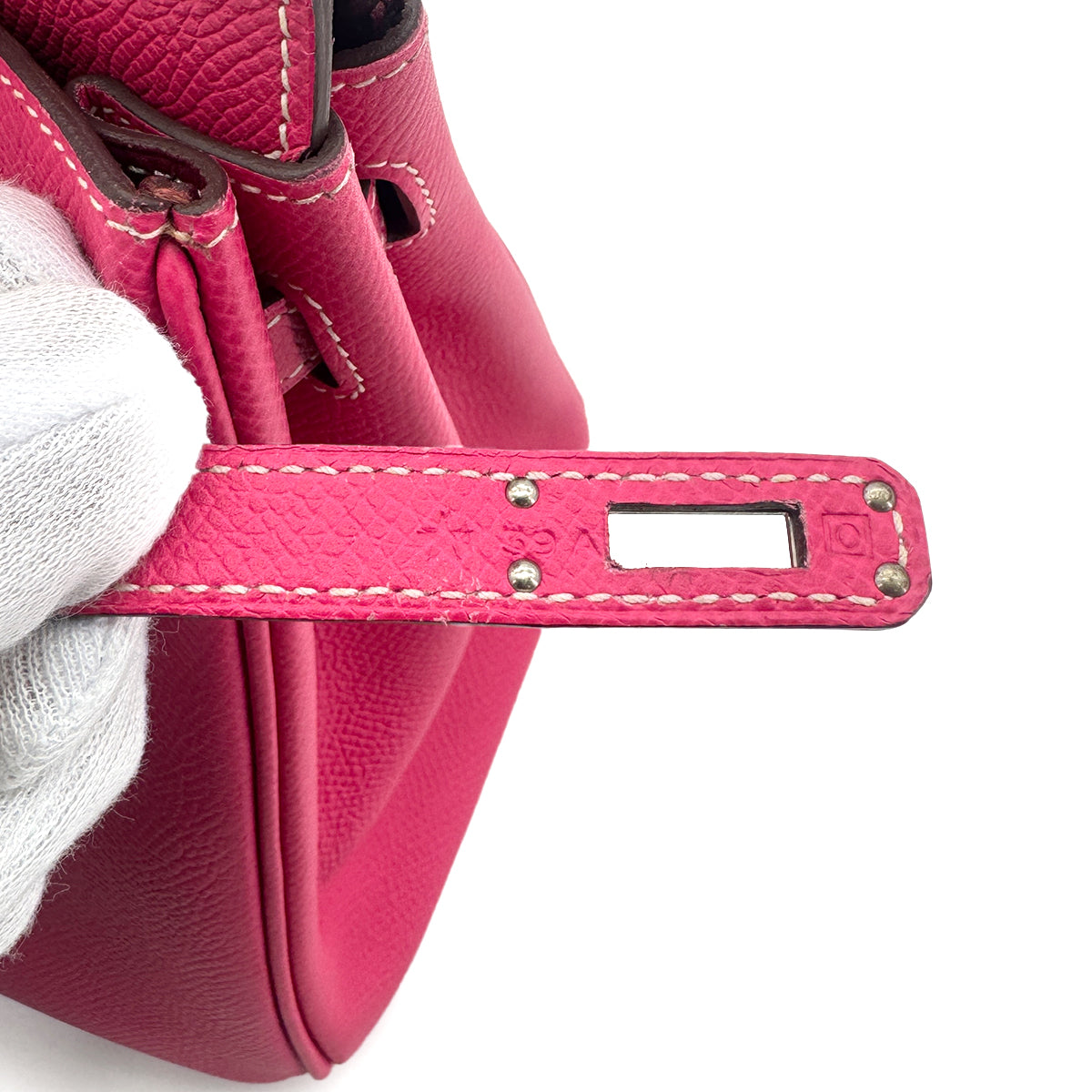 HERMES CANDY BIRKIN 25 ROSE TYRIEN RUBIS VEAU EPSOM HAND BAG □O SHW 90273892