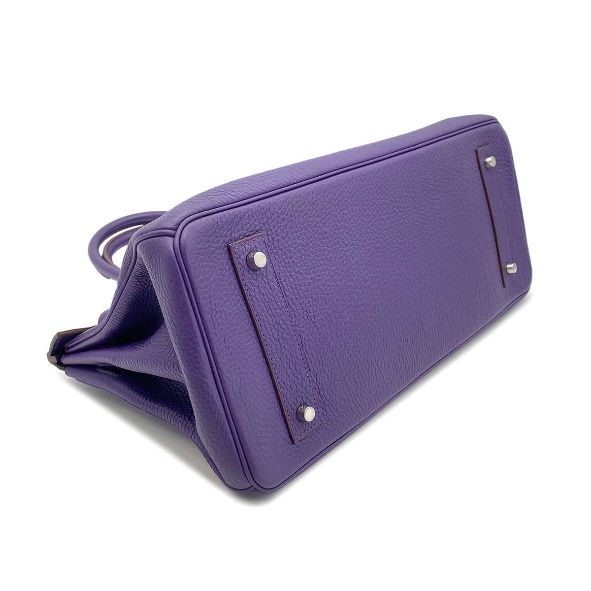 HERMES SHOULDER BIRKIN 42 ULTRA VIOLET TAURILLON CLEMENCE HAND BAG □N SHW 90273893
