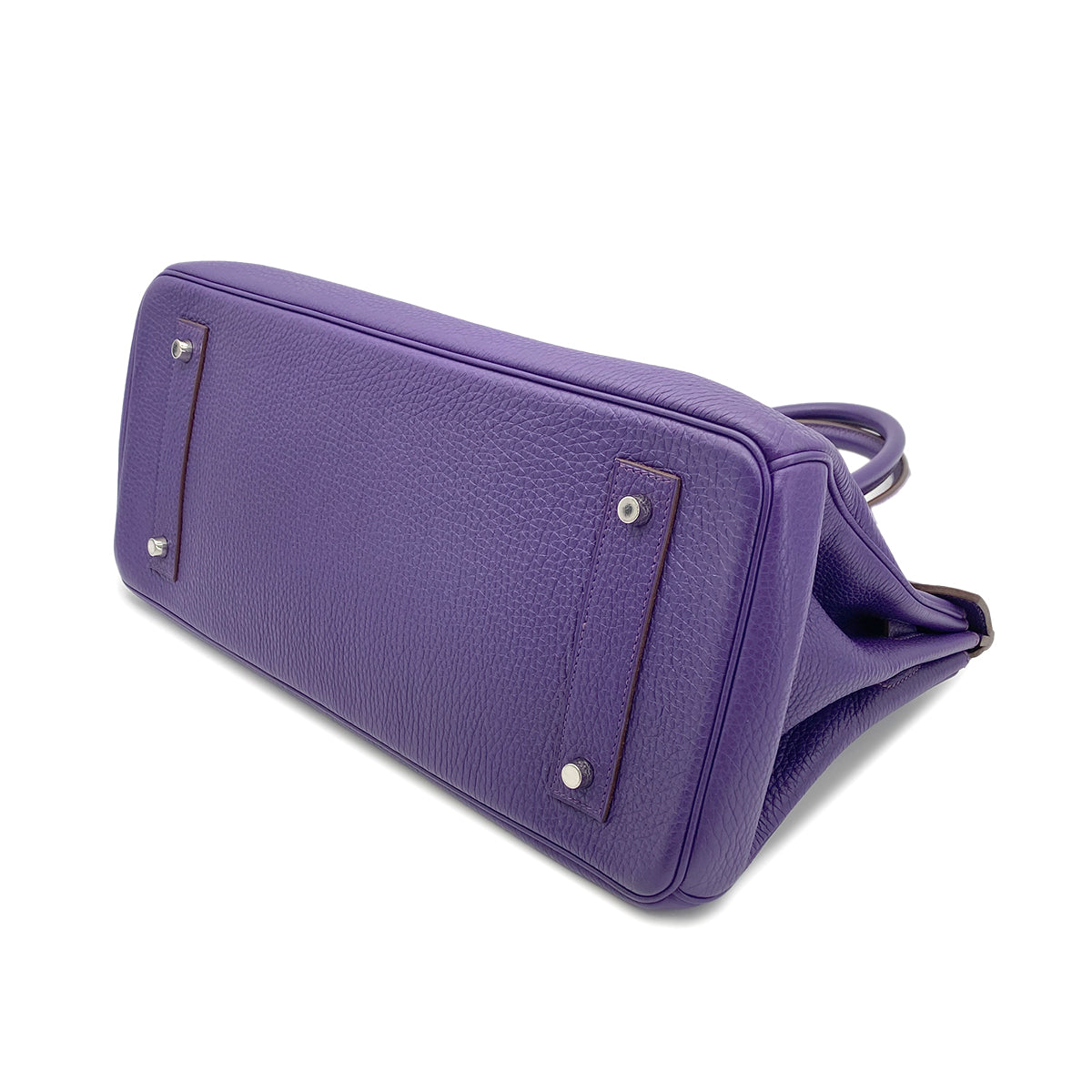 HERMES SHOULDER BIRKIN 42 ULTRA VIOLET TAURILLON CLEMENCE HAND BAG □N SHW 90273893