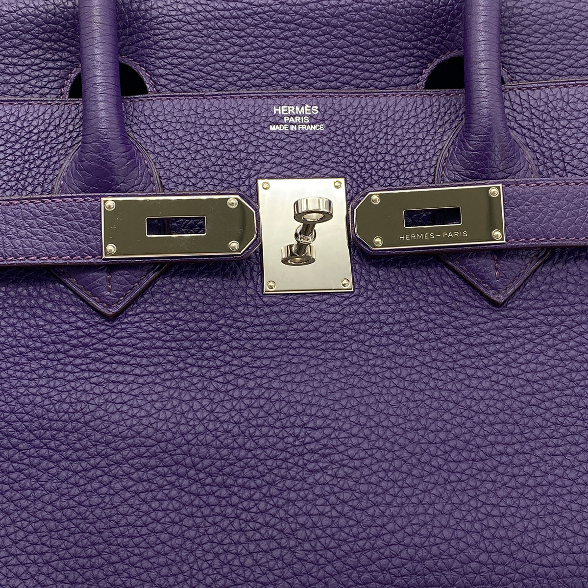 HERMES SHOULDER BIRKIN 42 ULTRA VIOLET TAURILLON CLEMENCE HAND BAG □N SHW 90273893