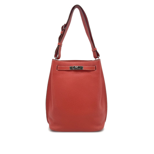 HERMES SO KELLY 22 SANGUINE TOGO SHOULDER BAG □O SHW 90273894