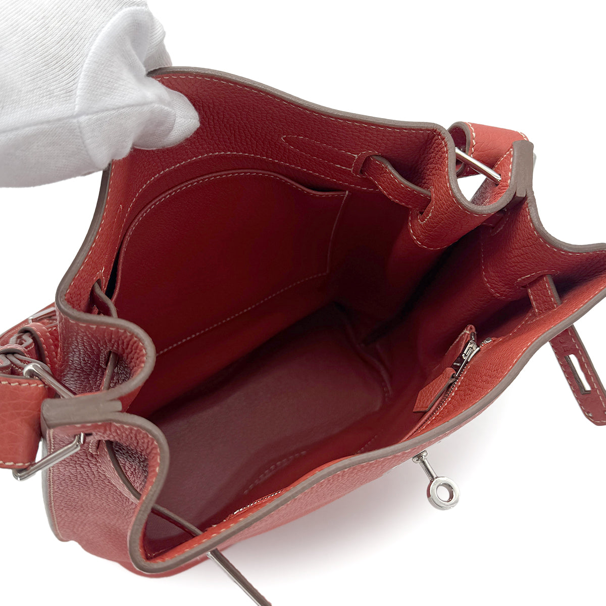 HERMES SO KELLY 22 SANGUINE TOGO SHOULDER BAG □O SHW 90273894