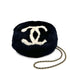 CHANEL VINTAGE COCOMARK ARM WARMER CHAIN SHOULDER BAG BLACK FUR 90273898 - PURPOSE