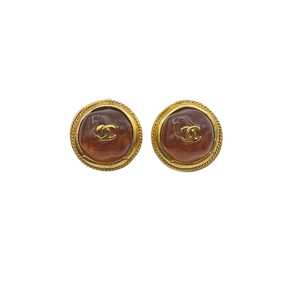 CHANEL VINTAGE EARRINGS COCOMARK ROUND ACCESSORY 99A 90273903 - PURPOSE