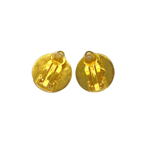 CHANEL VINTAGE EARRINGS COCOMARK ROUND ACCESSORY 99A 90273903 - PURPOSE