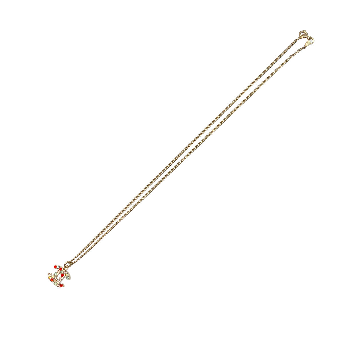 CHANEL NECKLACE COCOMARK RHINESTONE MULTICOLOR ACCESSORY 04A 90273905