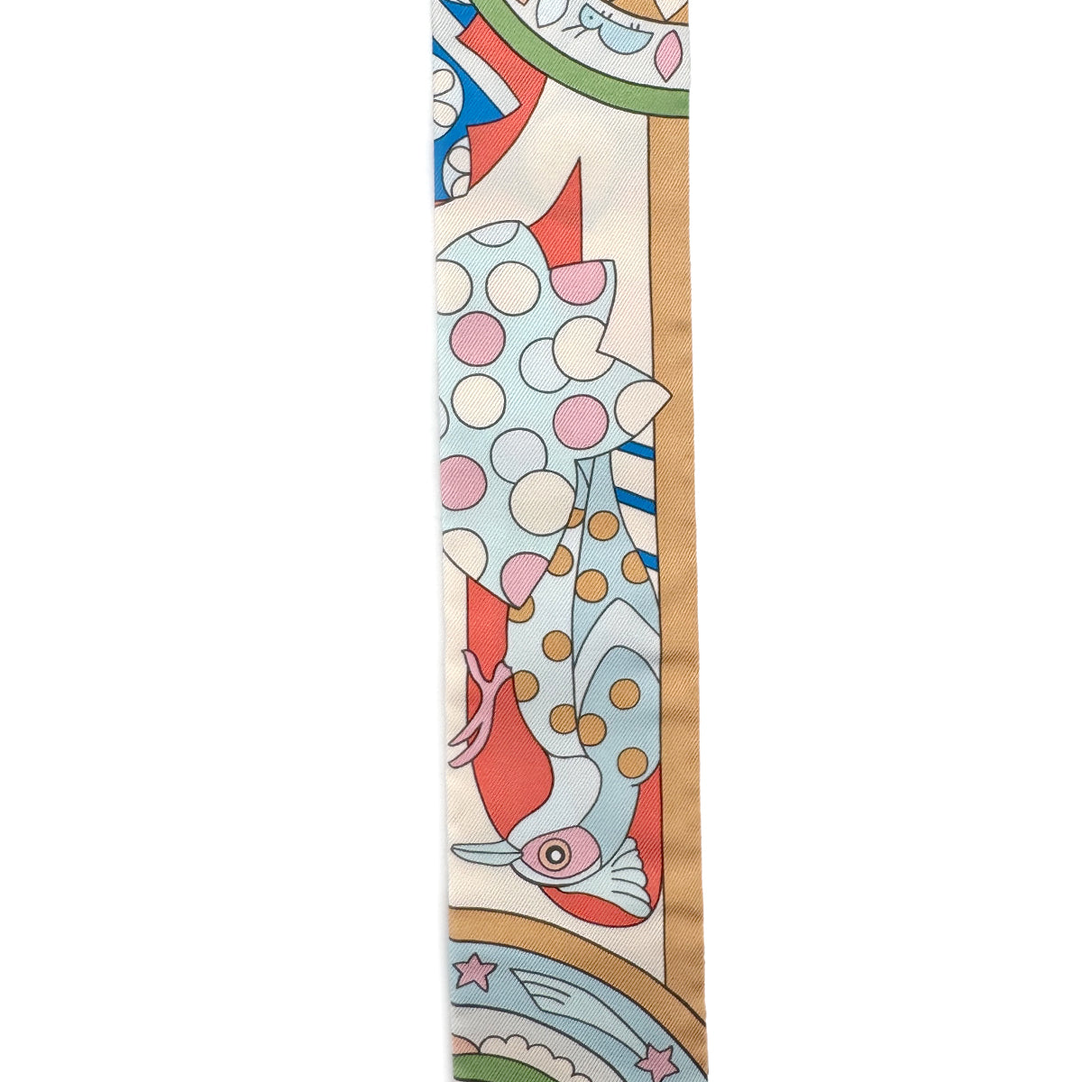 HERMES TWILLY LES MURMURES DE LA FORET SCARF MULTICOLOR SILK 90273908