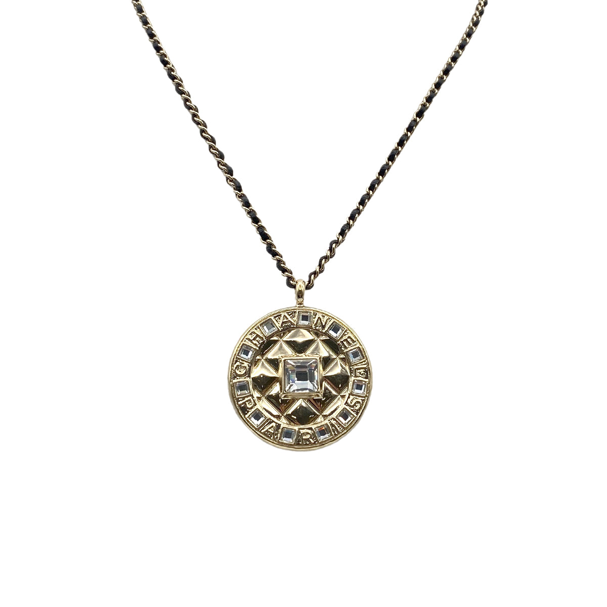 CHANEL NECKLACE LOGO RHINESTONE ACCESSORY B20C 90273912