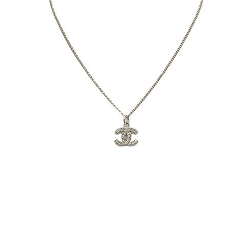 CHANEL NECKLACE COCOMARK RHINESTONE SILVER ACCESSORY B10V 90273914 - PURPOSE