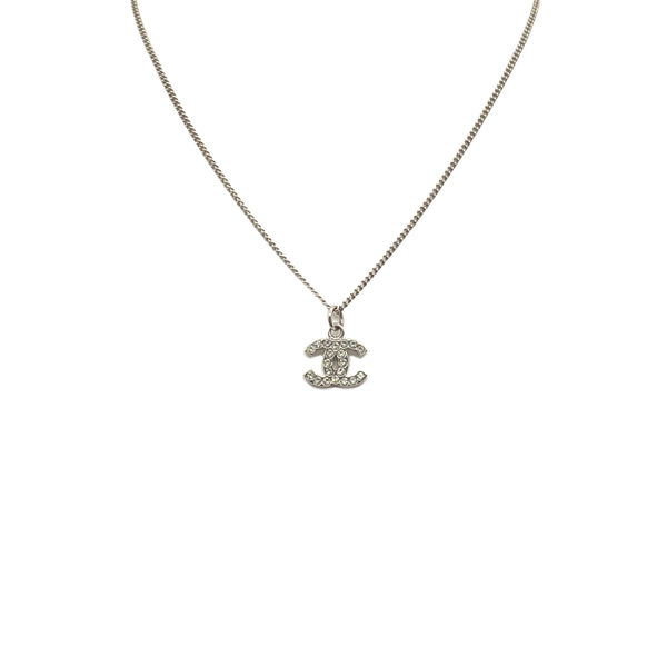CHANEL NECKLACE COCOMARK RHINESTONE SILVER ACCESSORY B10V 90273914 - PURPOSE