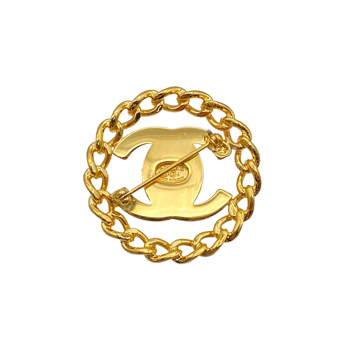 CHANEL VINTAGE TURN LOCK COCOMARK BROOCH GOLD 97A ACCESSORY 90273917
