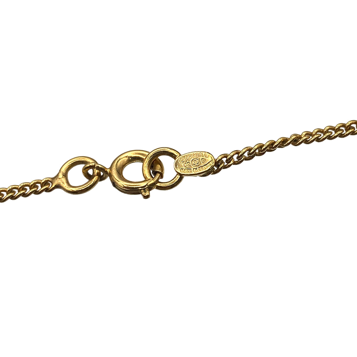 CHANEL NECKLACE COCOMARK RHINESTONE PINK ACCESSORY 02P 90273922