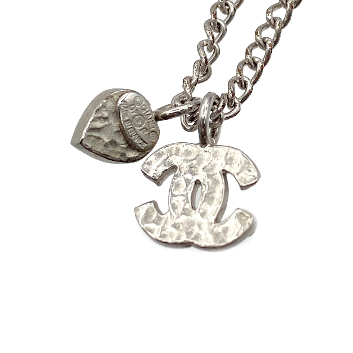CHANEL NECKLACE COCOMARK HEART RHINESTONE ACCESSORY 07P 90273923