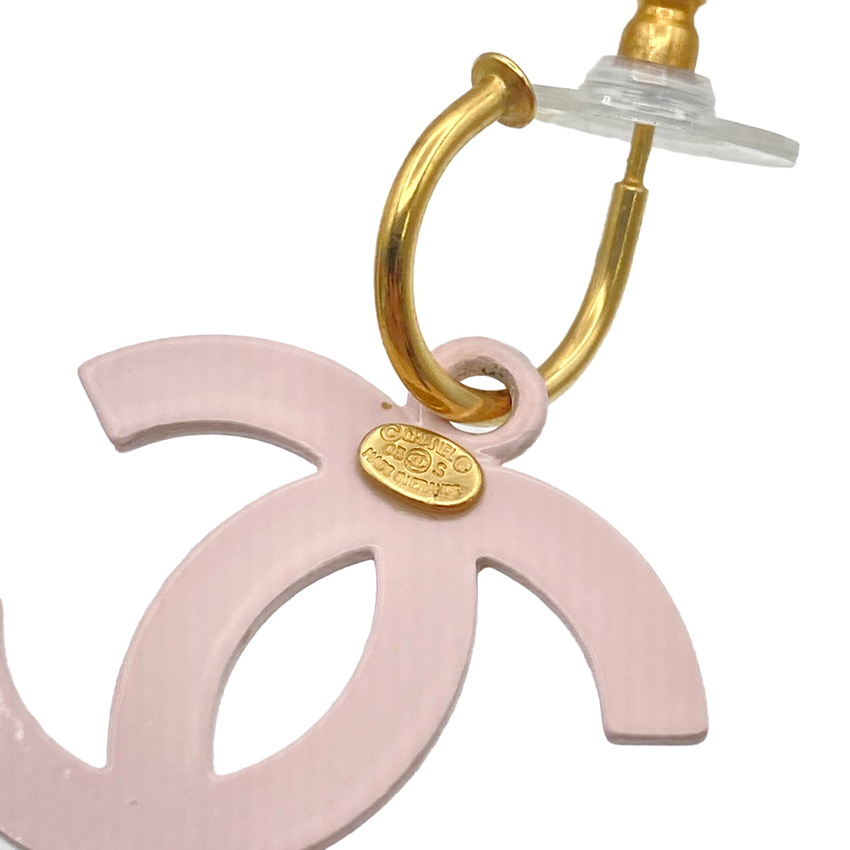 CHANEL EARRINGS COCOMARK SWING PINK ACCESSORY 03S 90273924