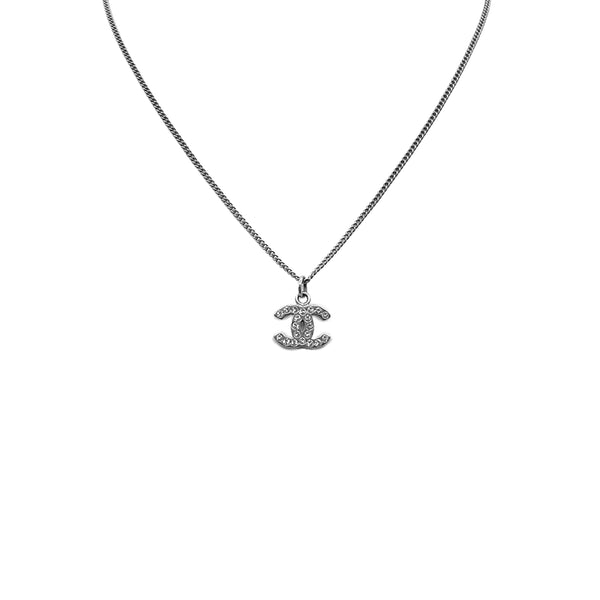 CHANEL NECKLACE COCOMARK RHINESTONE SILVER ACCESSORY 07V 90273938 - PURPOSE