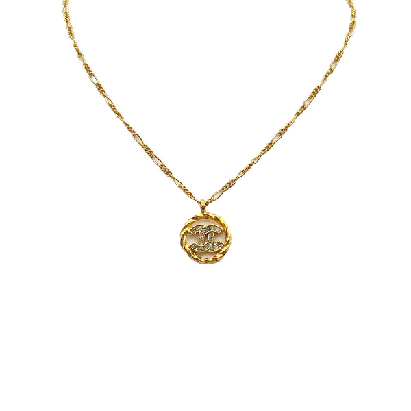 CHANEL VINTAGE NECKLACE COCOMARK RHINESTONE ACCESSORY 90273939 - PURPOSE