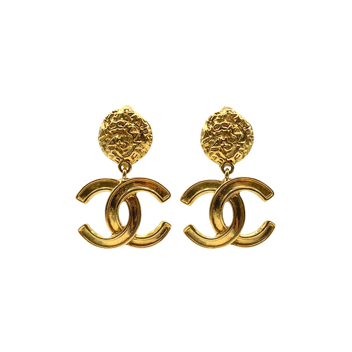 CHANEL VINTAGE EARRINGS COCOMARK SWING ACCESSORY 95A 90273940