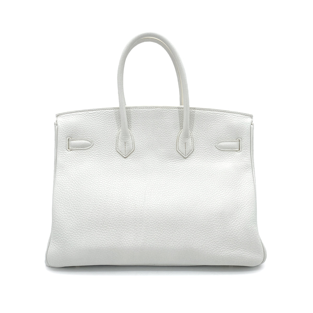 HERMES BIRKIN 35 WHITE TAURILLON CLEMENCE HAND BAG □N GHW 90274035