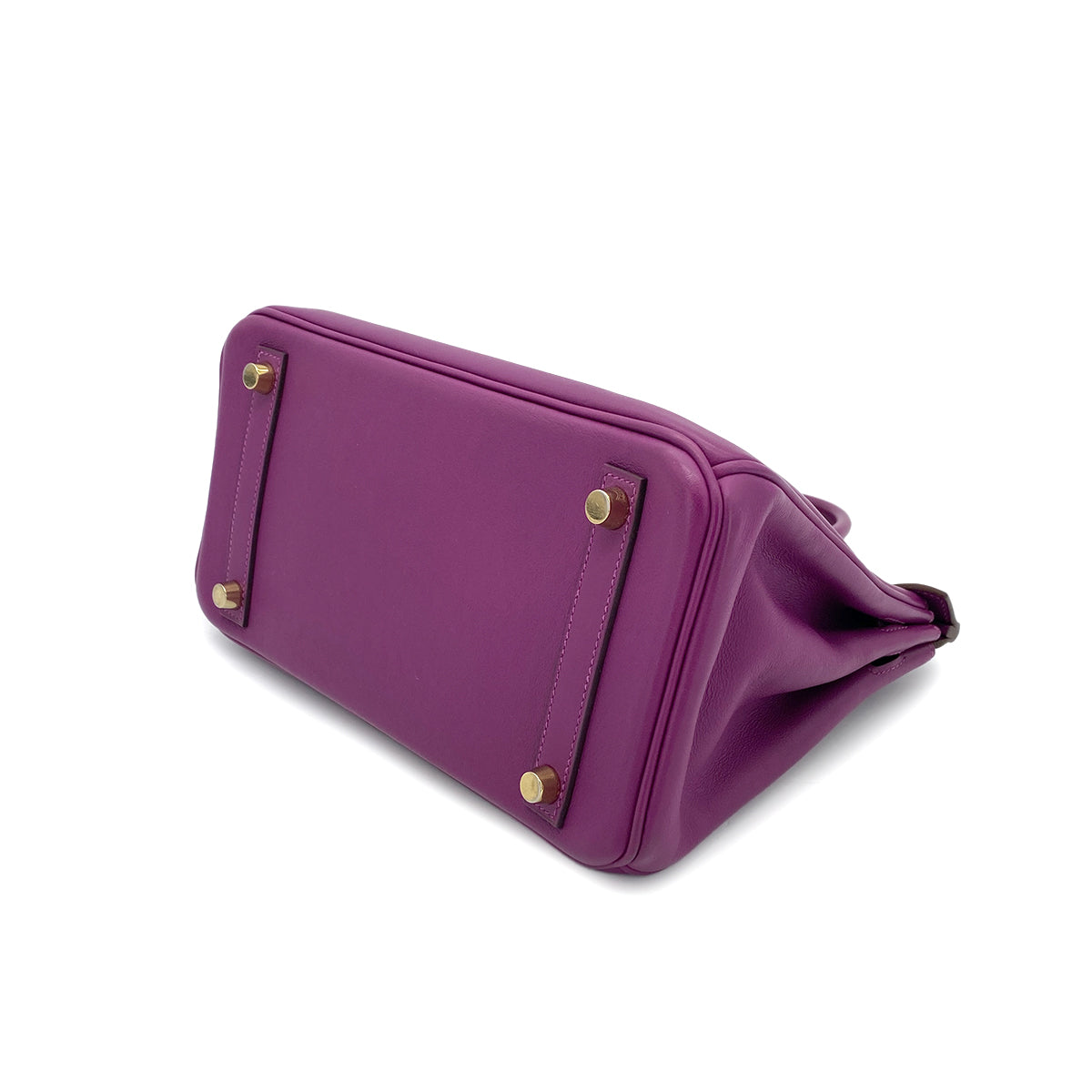 HERMES BIRKIN 25 ANEMONE SWIFT HAND BAG □R GHW 90274036