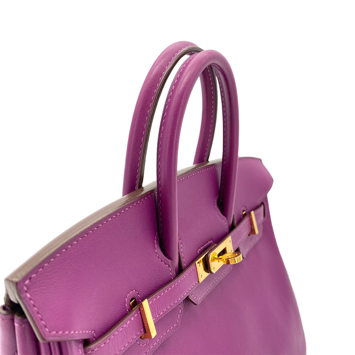 HERMES BIRKIN 25 ANEMONE SWIFT HAND BAG □R GHW 90274036