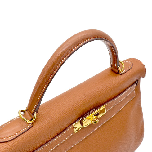 HERMES KELLY 32 RETOURNE ETRUSQUE TAURILLON CLEMENCE HAND SHOULDER BAG □H GHW 90274037 - PURPOSE
