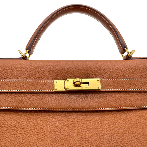 HERMES KELLY 32 RETOURNE ETRUSQUE TAURILLON CLEMENCE HAND SHOULDER BAG □H GHW 90274037 - PURPOSE