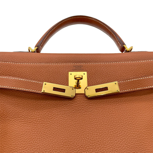 HERMES KELLY 32 RETOURNE ETRUSQUE TAURILLON CLEMENCE HAND SHOULDER BAG □H GHW 90274037 - PURPOSE