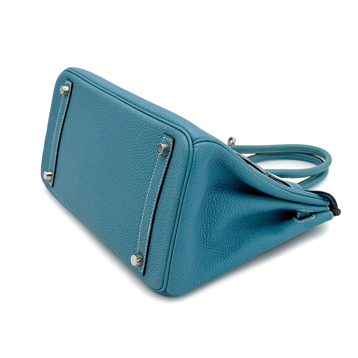 HERMES BIRKIN 30 BLUE JEAN TOGO HAND BAG ▢I SHW 90274039