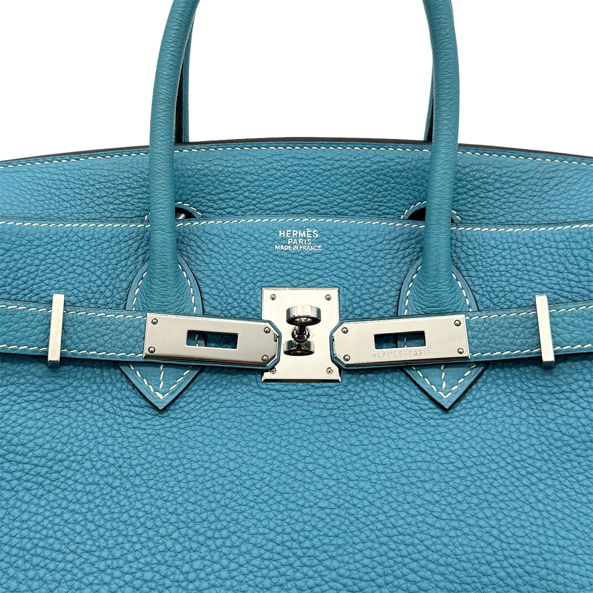 HERMES BIRKIN 30 BLUE JEAN TOGO HAND BAG ▢I SHW 90274039