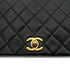 CHANEL VINTAGE FULL FLAP CHAIN SHOULDER BAG BLACK LAMB SKIN 90274042 - PURPOSE