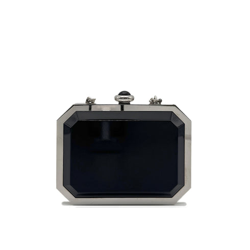 CHANEL PREMIERE CHAIN SHOULDER BAG CLEAR BLACK SILVER ACRYLIC 90274051 - PURPOSE