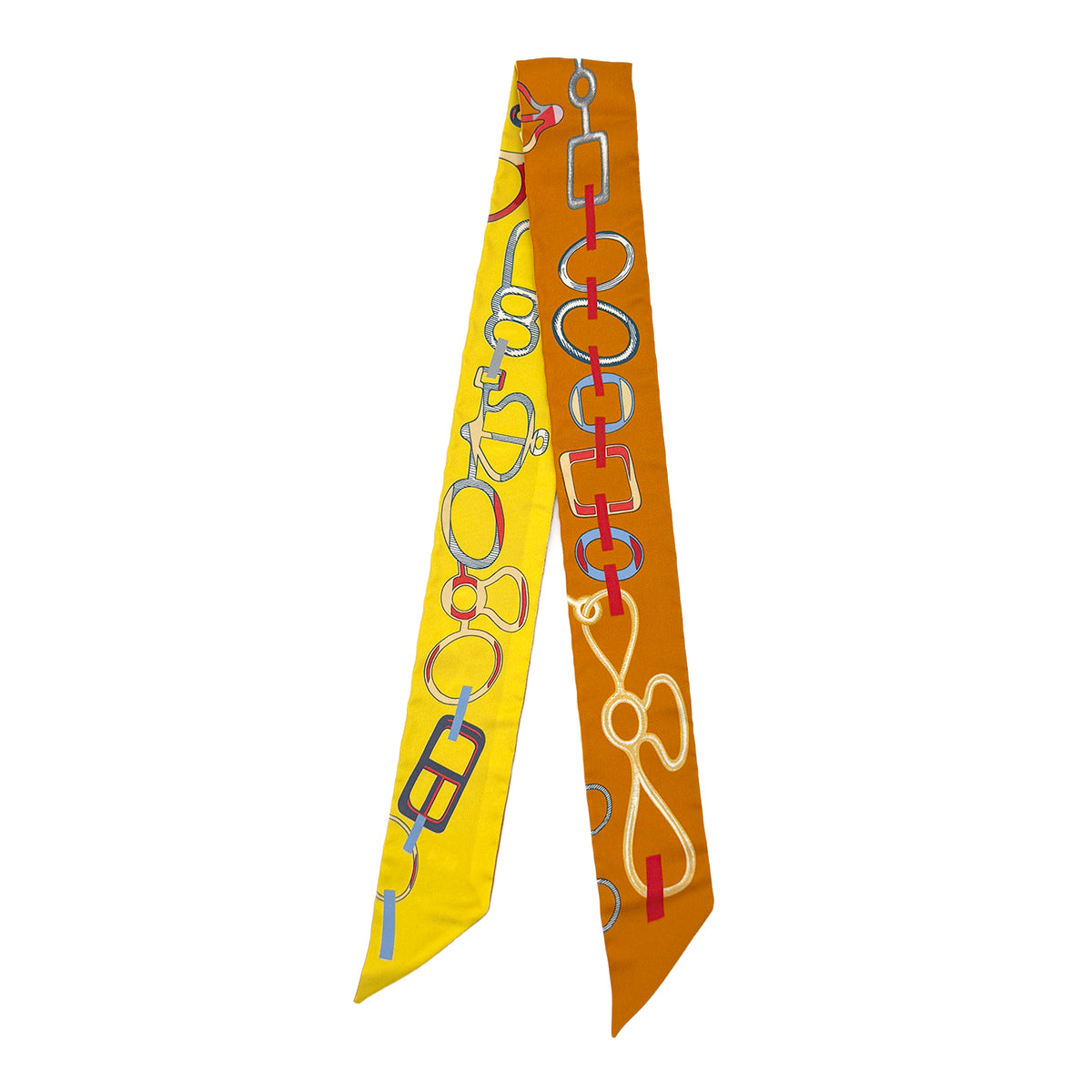 HERMES TWILLY DO RE BOUCLES SCARF MULTICOLOR SILK 90274076
