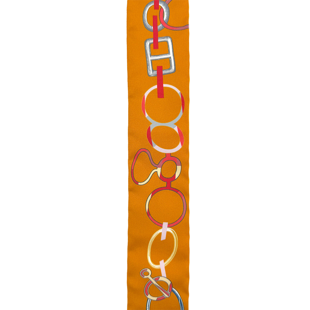 HERMES TWILLY DO RE BOUCLES SCARF MULTICOLOR SILK 90274076