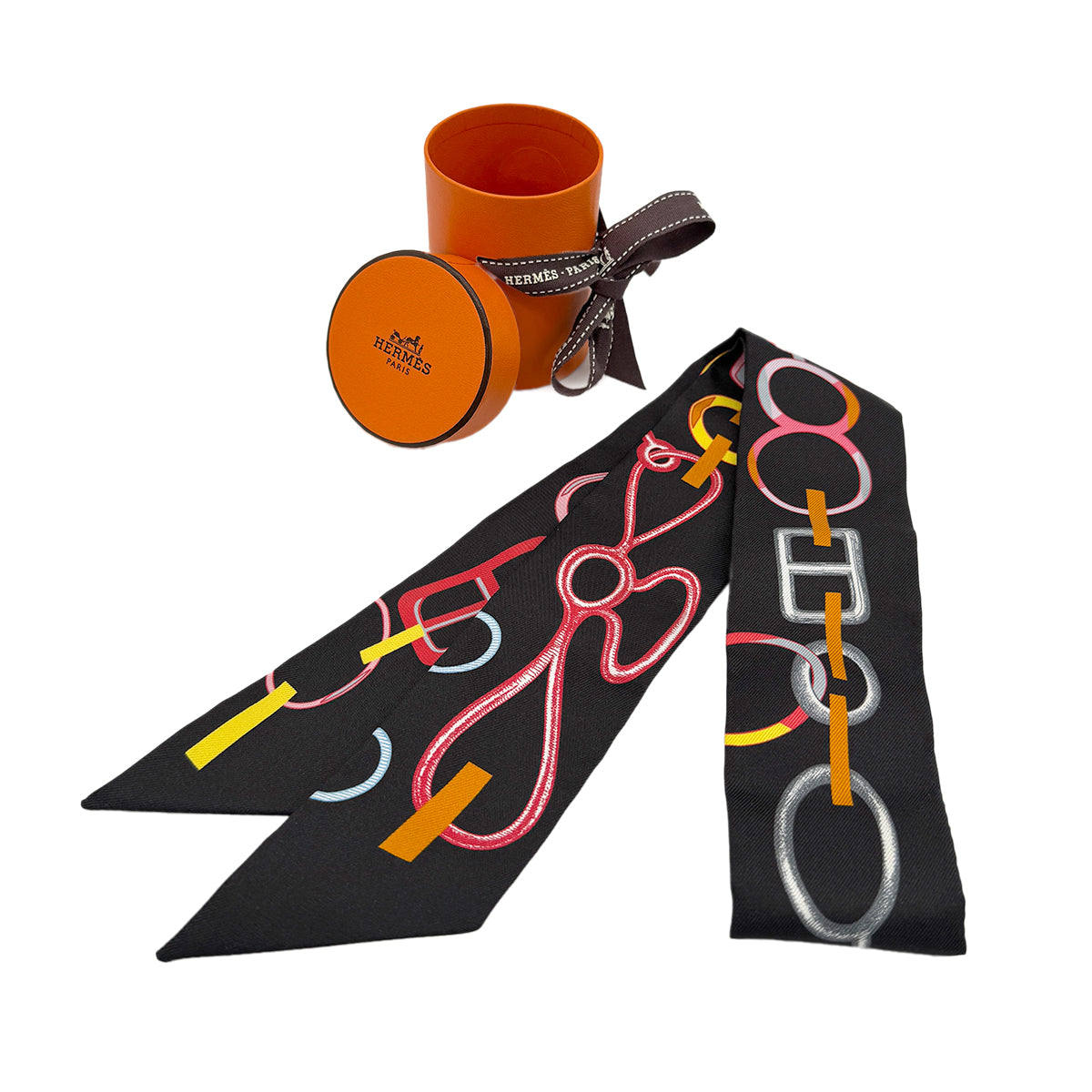 HERMES TWILLY DO RE BOUCLES SCARF MULTICOLOR 90274077