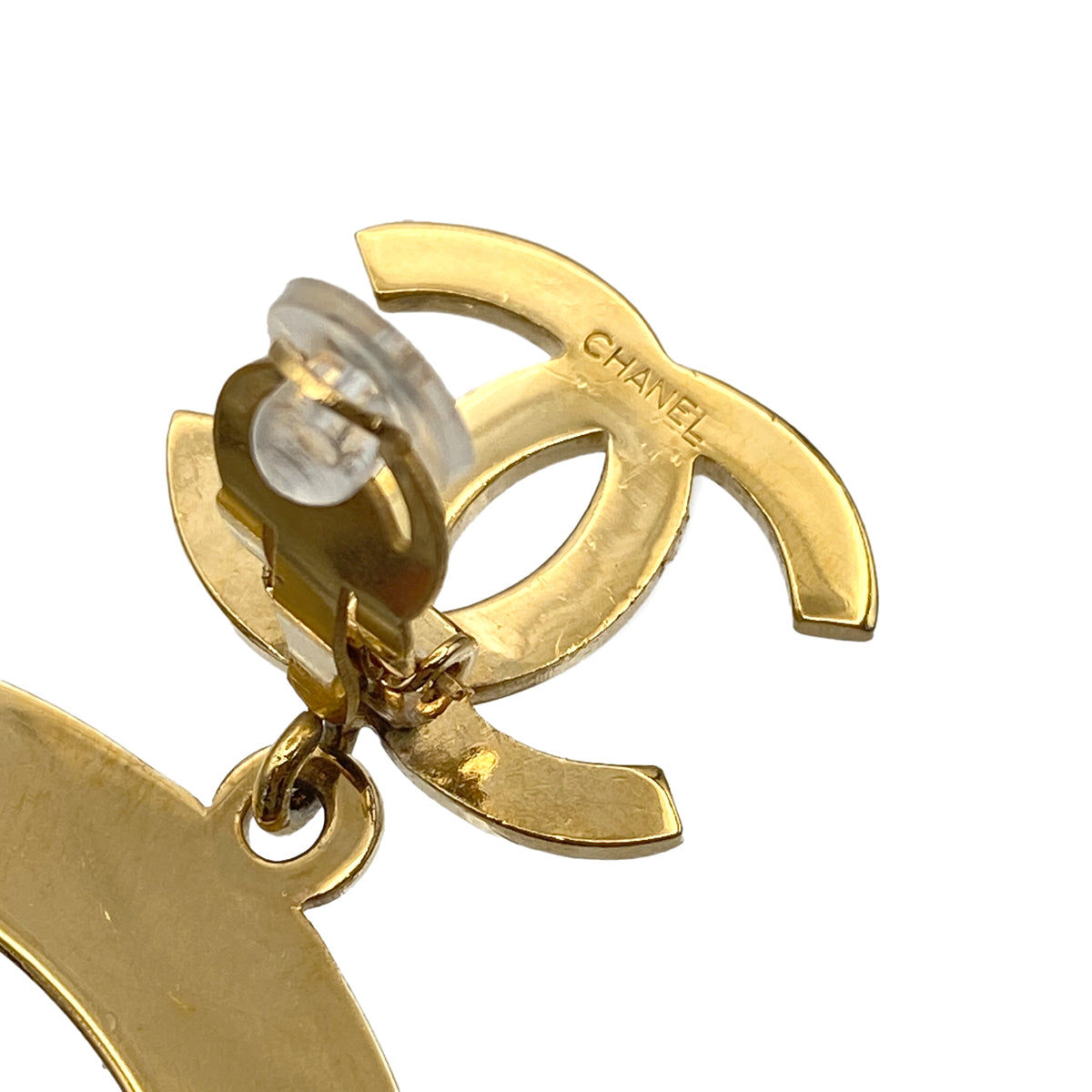 CHANEL VINTAGE EARRINGS COCOMARK HOOP ACCESSORY 90274083