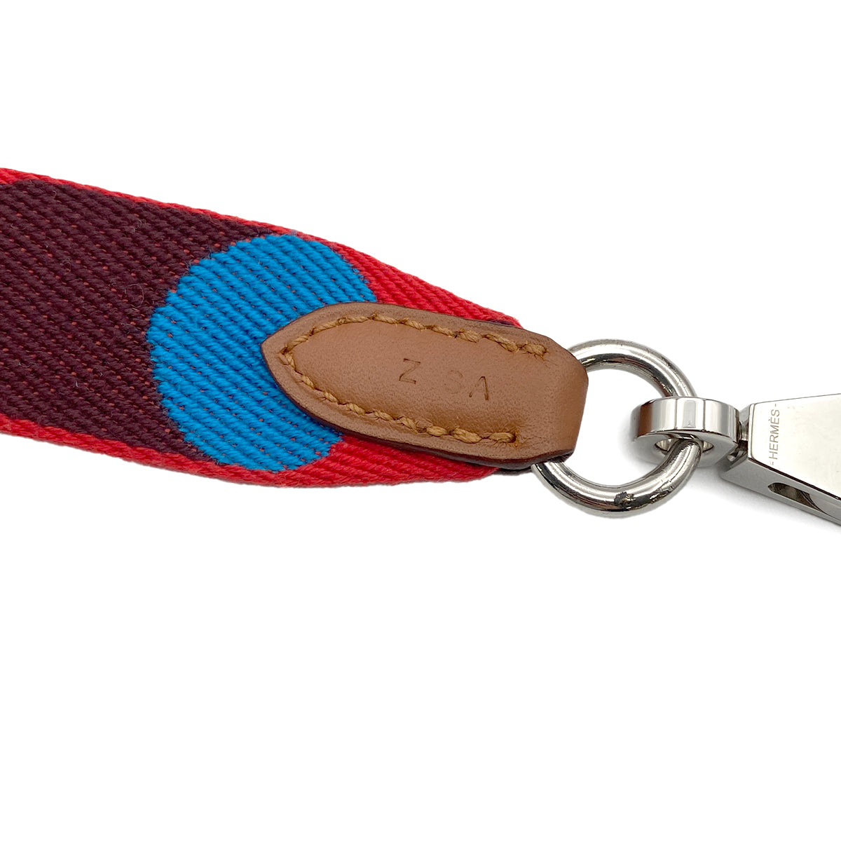 HERMES BANDOULIERE SANGLE FLIPPERBALL ROUGE DE COEUR BLUE FRIDE GOLD VEAU SWIFT TOILE Z 90274084