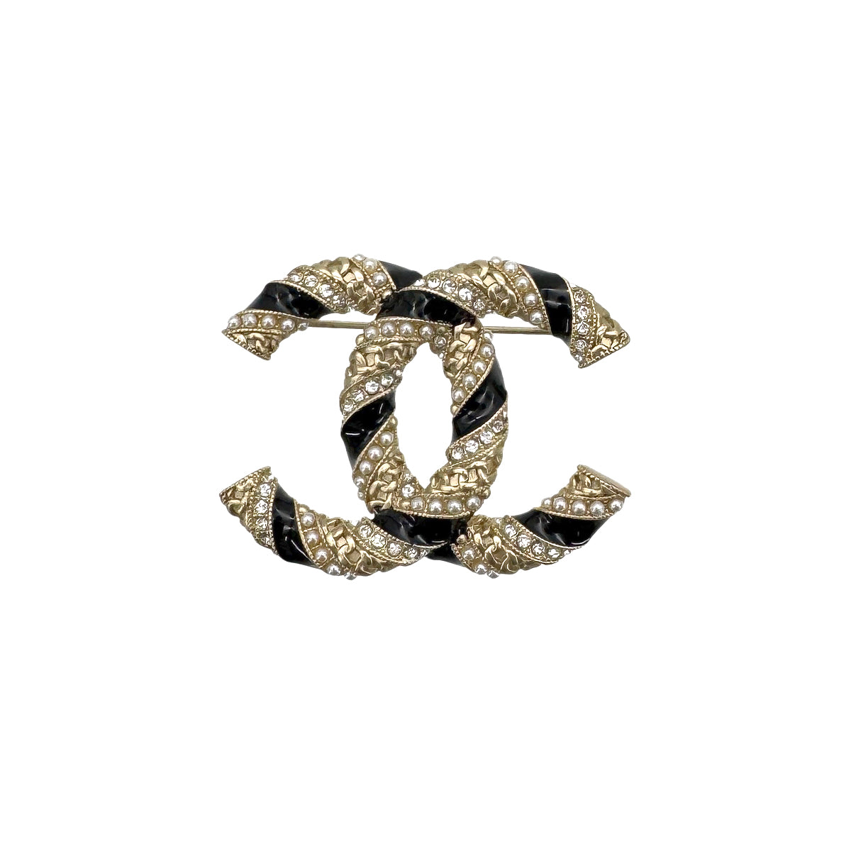 CHANEL COCOMARK BROOCH RHINESTONE ACCESSORY A21C 90274085
