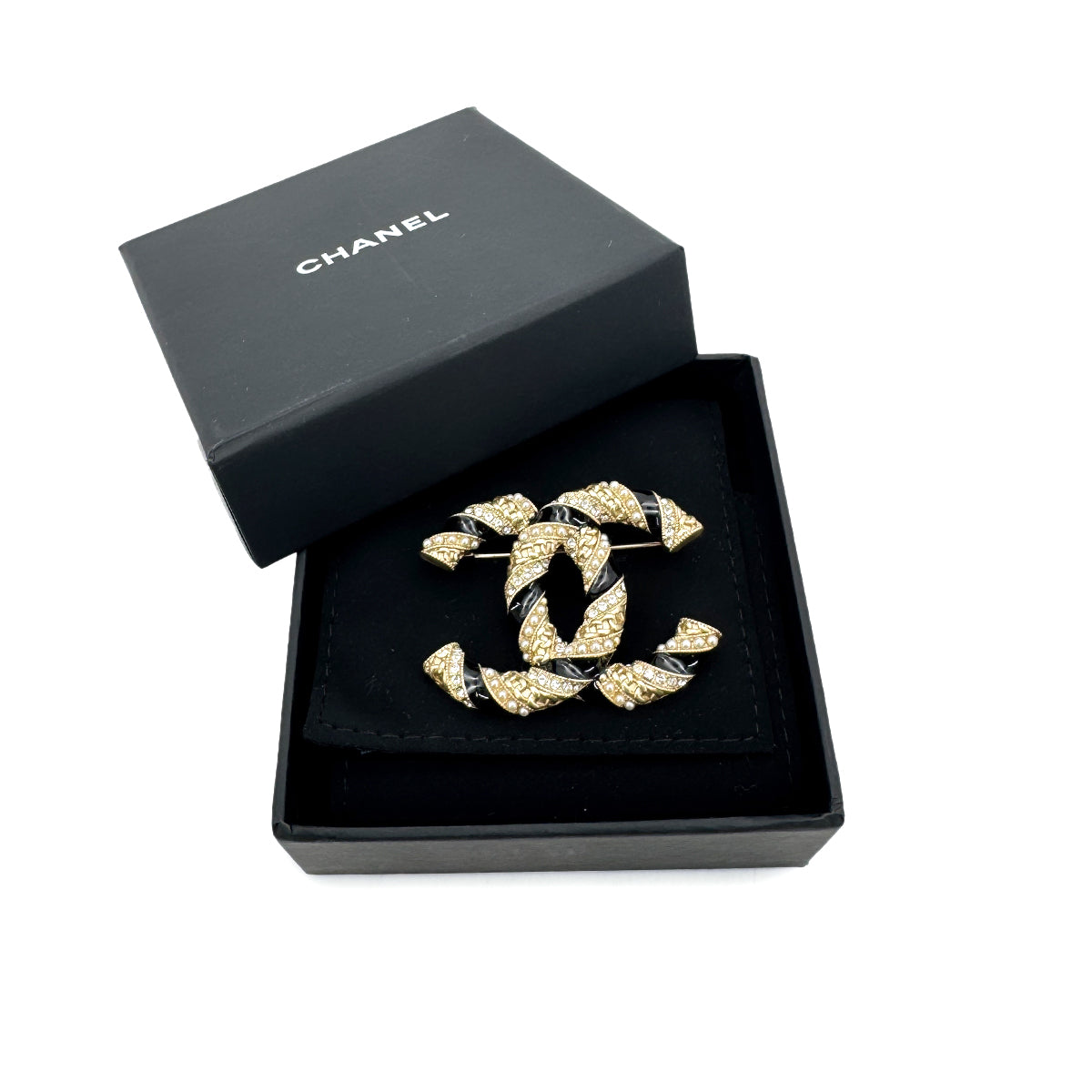 CHANEL COCOMARK BROOCH RHINESTONE ACCESSORY A21C 90274085