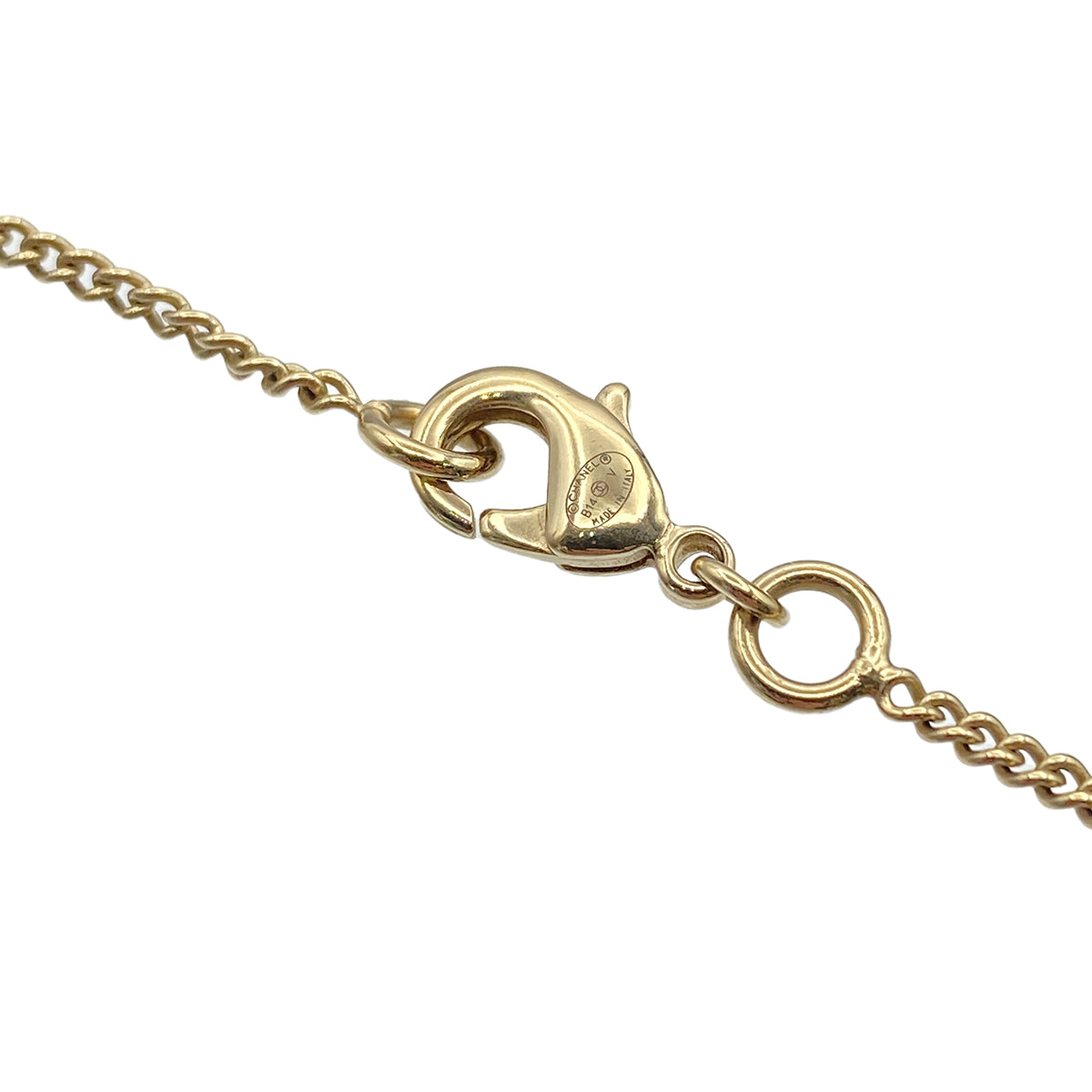 CHANEL NECKLACE COCOMARK RHINESTONE FAUX PEARL ACCESSORY B14V 90274088