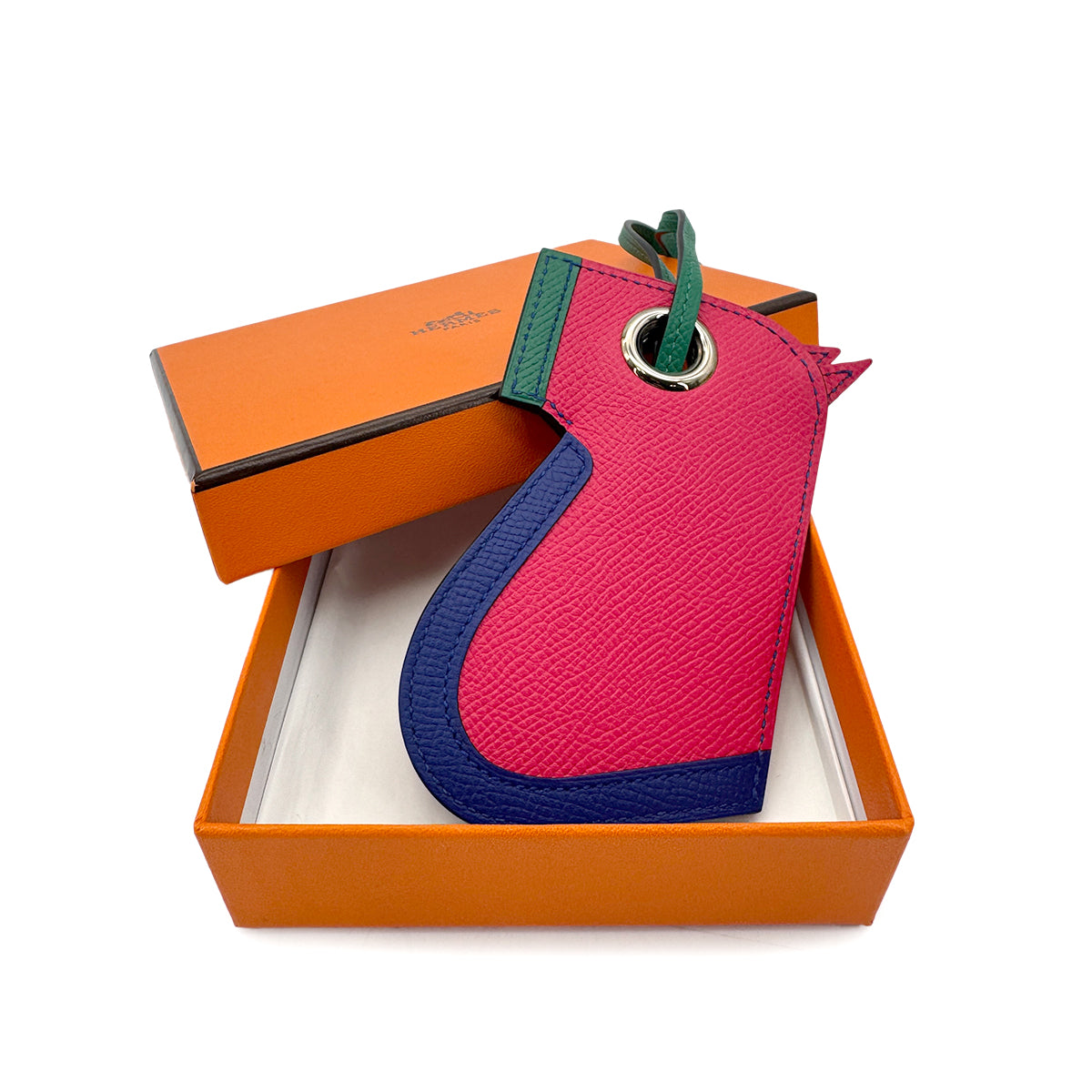 HERMES KEYRING CAMAILS BAG CHARM ROSE AZALEE EPSOM 90274091