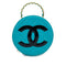 CHANEL VINTAGE ROUND VANITY HAND BAG BLUE ENAMEL 90274190 - PURPOSE